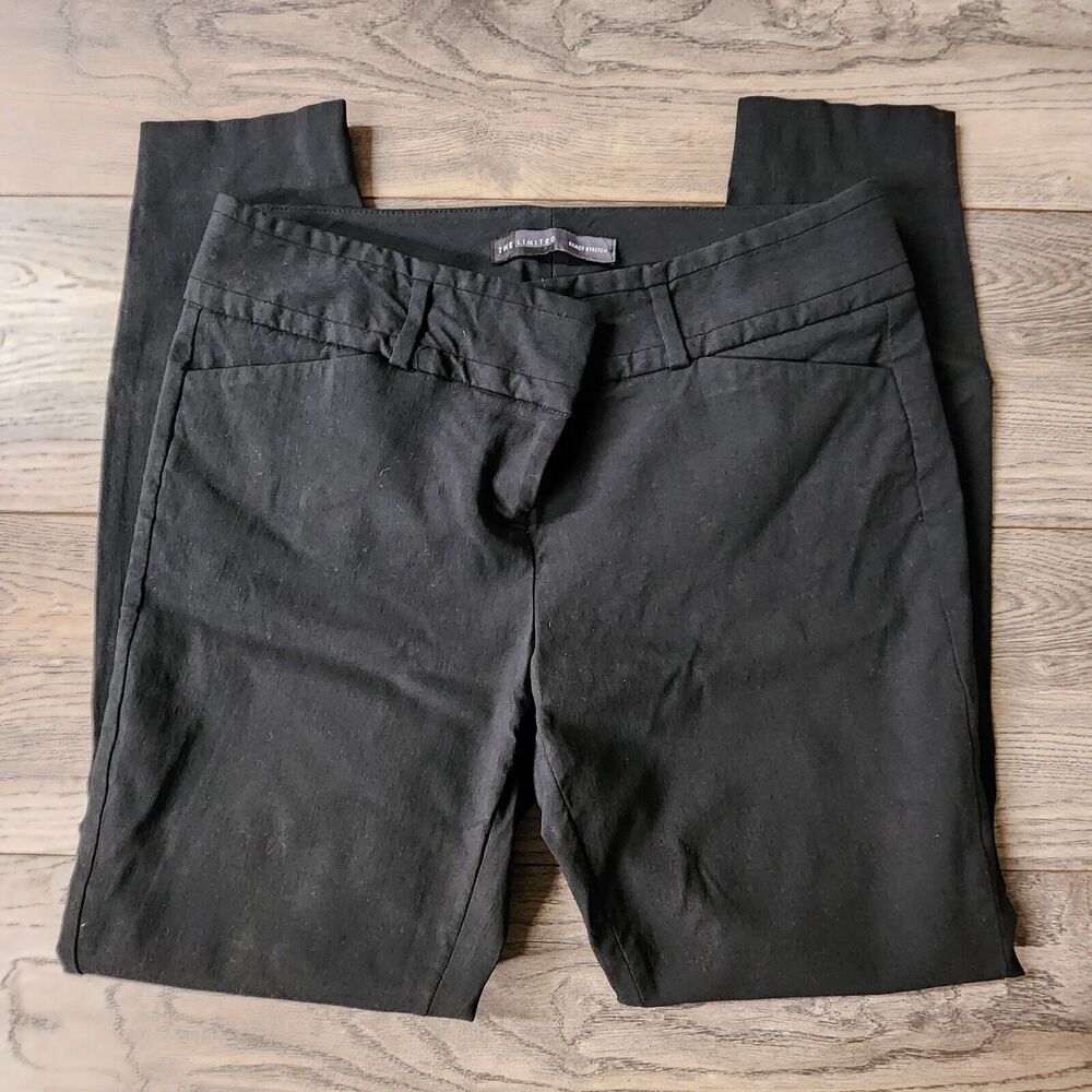 The Limited Women's Size 8R Long Exact Stretch Black Dress Pants